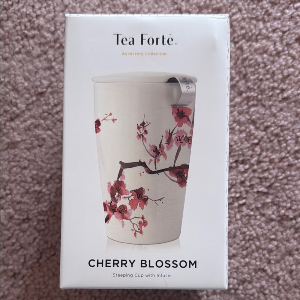 Tea Forté Cherry Blossom Steeping Cup with Infuser
